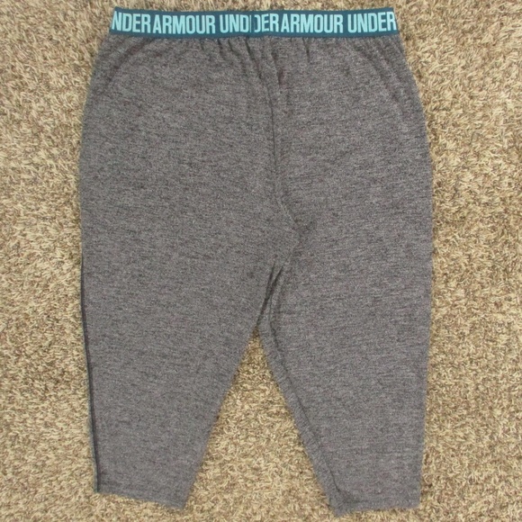 Under Armour Gray and Blue Athletic Capris - Picture 2 of 8